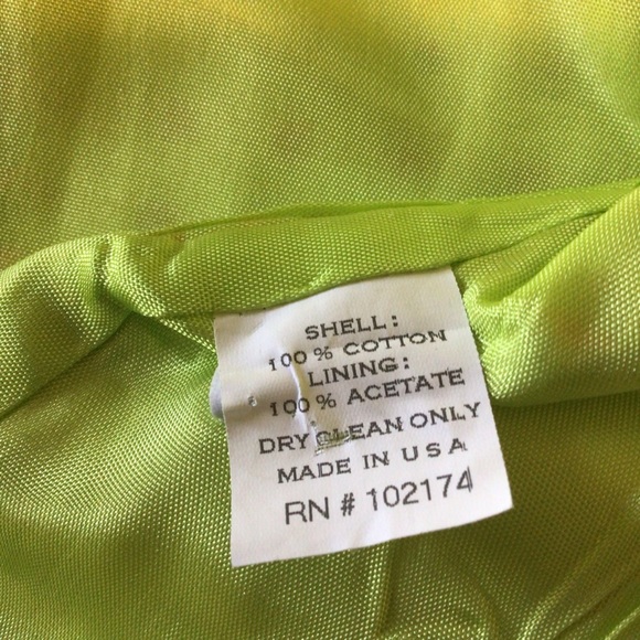 Flores & Flores Bright Dot Open Front Cotton Blazer Size 10 - Picture 3 of 6